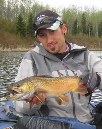Nick with a beautiful trout Nick with a beautiful trout