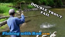 Video thumb for Double trout fail