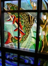 User submitted picture: stained glass brook trout...
