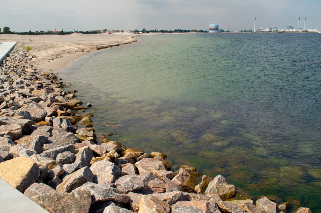 Amager Strand - The beach on the outside coast of Amager towards Oresund is artificial, but very well made and a popular place to swim. Fishing is not allowed in the summer